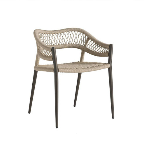 Aurelie Outdoor Dining Chair in Buff/Blackened Bronze (314|FRS33)