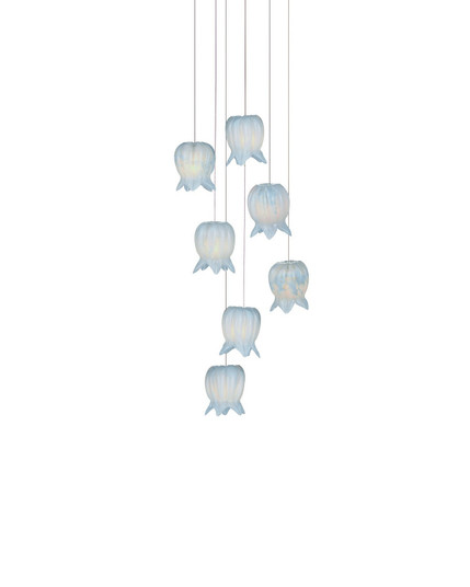 Polpo Seven Light Pendant in Blue/Silver (142|9000-1413)