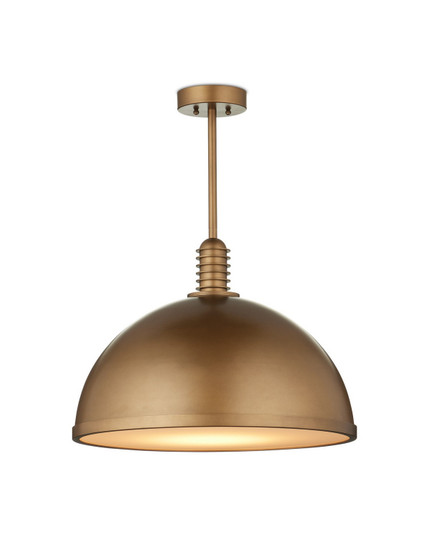 Cupola LED Pendant in Antique Brass/White (142|9000-1378)