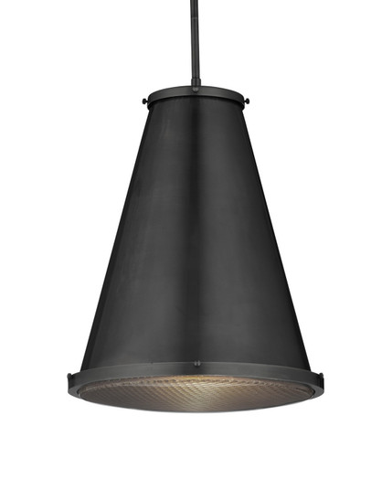 Seafarer One Light Pendant in Matte Black/Clear (142|9000-1367)