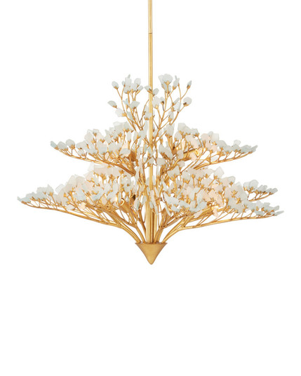 Fiorella 12 Light Chandelier in Contemporary Gold Leaf/Frosted (142|9000-1344)