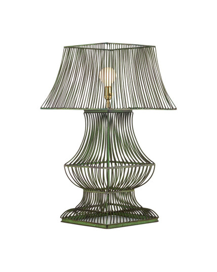 Tuteurs One Light Table Lamp in Distressed Green (142|6000-1062)