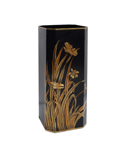 Glasshouse Umbrella Stand in Black/Gold (142|1200-1064)