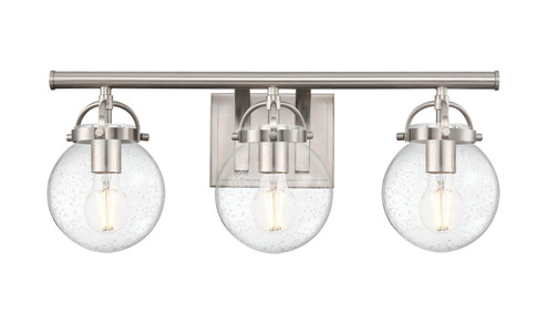 Downtown Urban Three Light Bath Vanity in Satin Nickel (405|416-3W-SN-G204-6)