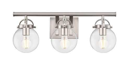 Downtown Urban Three Light Bath Vanity in Satin Nickel (405|416-3W-SN-G202-6)