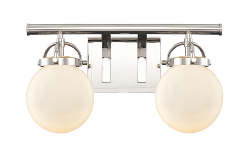 Downtown Urban Two Light Bath Vanity in Polished Nickel (405|416-2W-PN-G201-6)