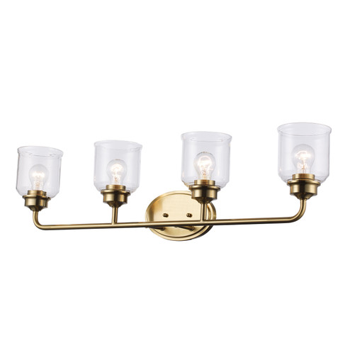 Zoe Four Light Vanity in Antique Gold (110|72054 AG)