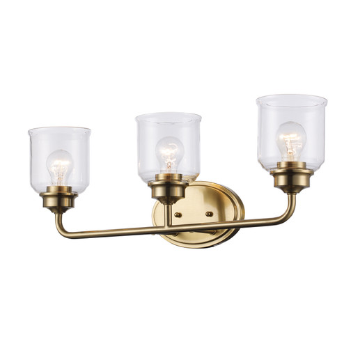 Zoe Three Light Vanity in Antique Gold (110|72053 AG)
