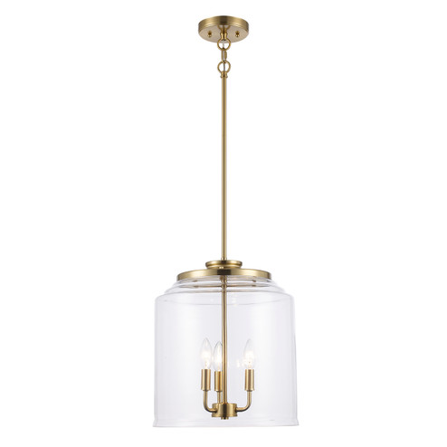 Zoe Three Light Pendant in Antique Gold (110|72050-3 AG)