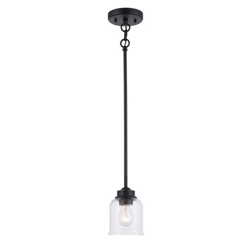 Zoe One Light Pendant in Black (110|72050 BK)