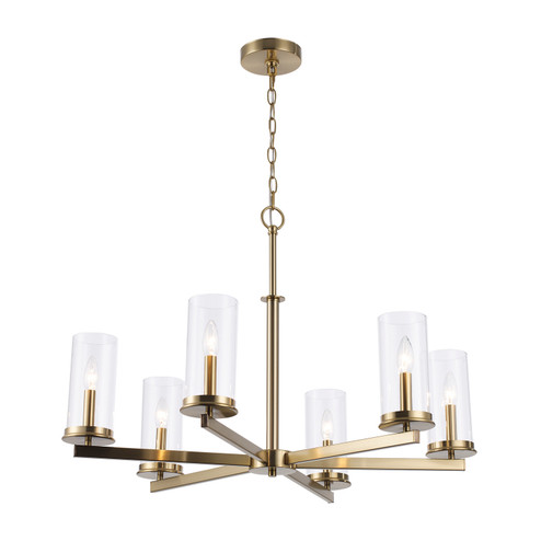 Carter Six Light Chandelier in Antique Gold (110|72046 AG)