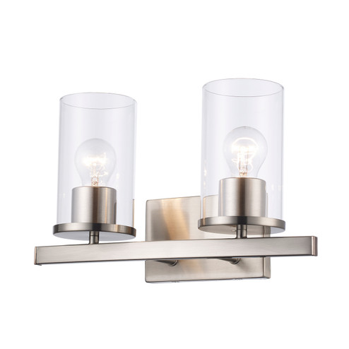 Carter Two Light Vanity in Brushed Nickel (110|72042 BN)