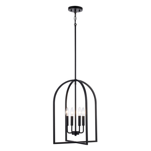 Adelia Four Light Chandelier in Black (110|72036 BK)