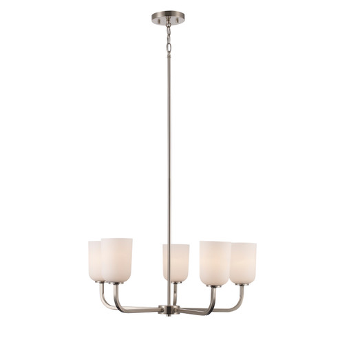 Capri Five Light Chandelier in Brushed Nickel (110|72035 BN)