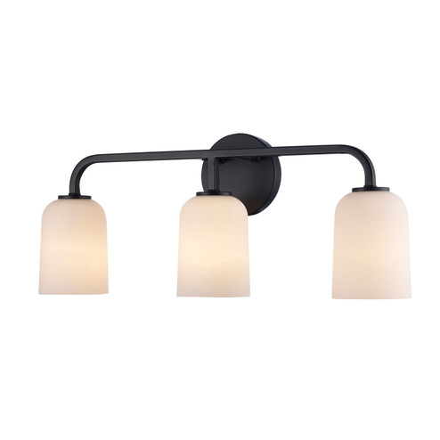 Capri Three Light Vanity in Black (110|72033 BK)