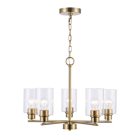 Kai Five Light Chandelier in Antique Gold (110|72025 AG)