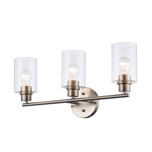 Kai Three Light Vanity in Brushed Nickel (110|72023 BN)