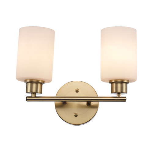 Kai Two Light Vanity in Antique Gold / Frosted (110|72022 AG-FR)