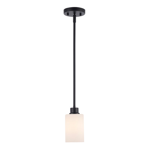 Kai One Light Pendant in Black / Frosted (110|72020 BK-FR)
