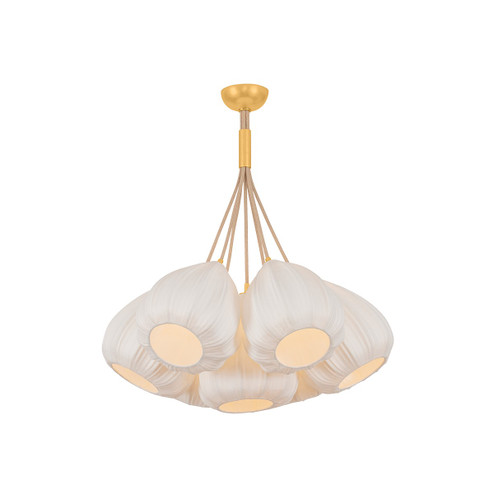 Livonia Seven Light Chandelier in Vintage Gold Leaf (70|6528-VGL)