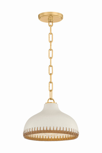 Southfields One Light Pendant in Aged Brass (70|5314-AGB/CCP)