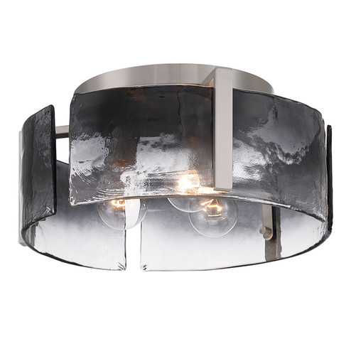 Aenon Three Light Flush Mount in Pewter (62|3164-FM PW-SWG)