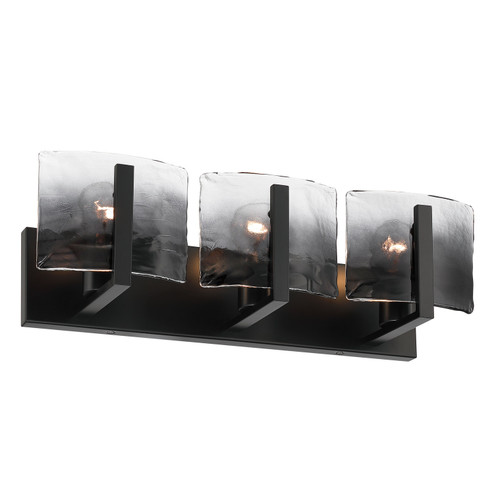 Aenon Three Light Vanity in Matte Black (62|3164-BA3 BLK-SWG)