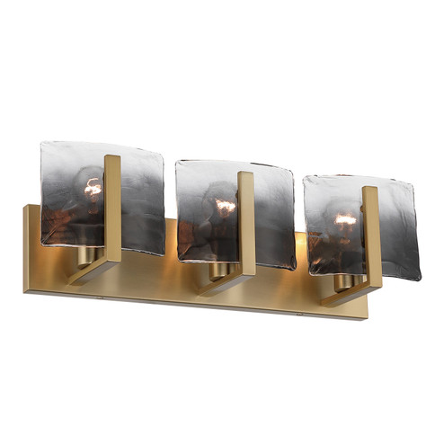 Aenon Three Light Vanity in Brushed Champagne Brass (62|3164-BA3 BCB-SWG)