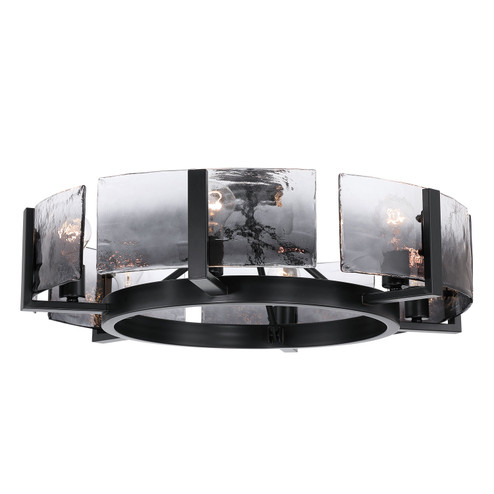 Aenon Six Light Semi-Flush Mount in Matte Black (62|3164-6SF BLK-SWG)