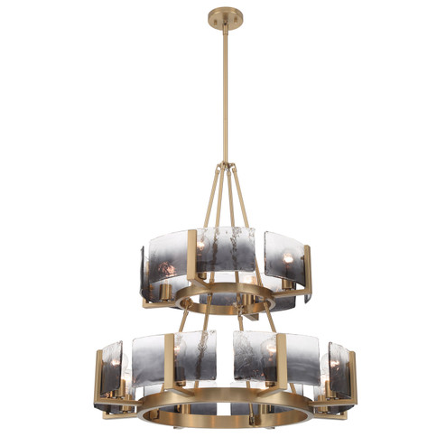 Aenon 12 Light Chandelier in Brushed Champagne Brass (62|3164-4-8 BCB-SWG)