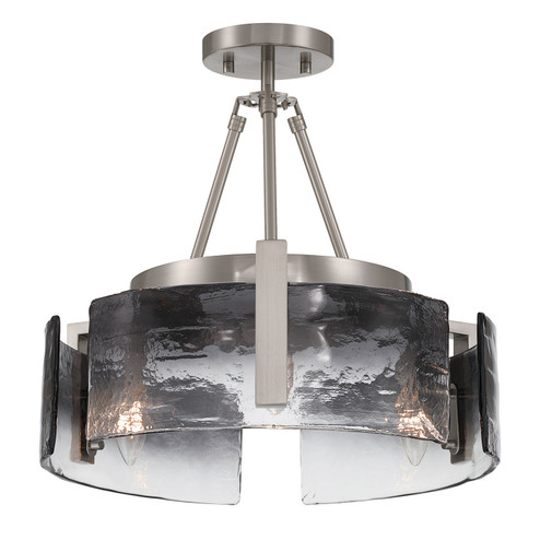 Aenon Three Light Semi-Flush Mount in Pewter (62|3164-3SF PW-SWG)