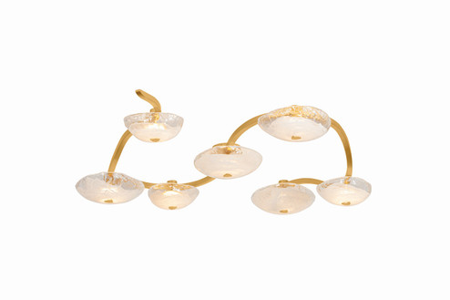 Kune LED Semi Flush Mount in Vintage Gold Leaf (68|586-60-VGL)