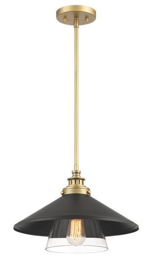 SEGAN One Light Mini Pendant in Coal And Soft Brass (7|1405-758)