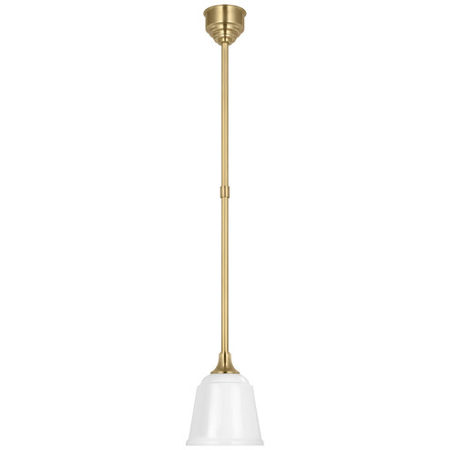 Academy Barn Light LED Pendant in Hand-Rubbed Antique Brass (268|TOB 5810HAB-WHT)