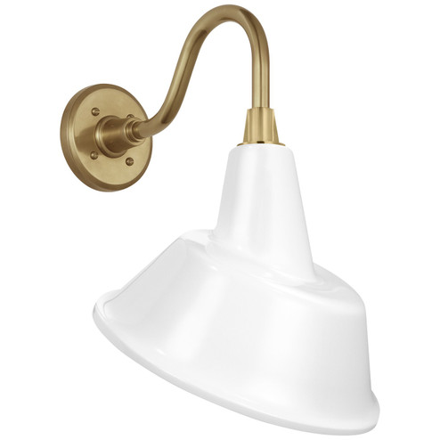 Academy Barn Light LED Barn Light in Hand-Rubbed Antique Brass (268|TOB 2816HAB/S3-WHT)