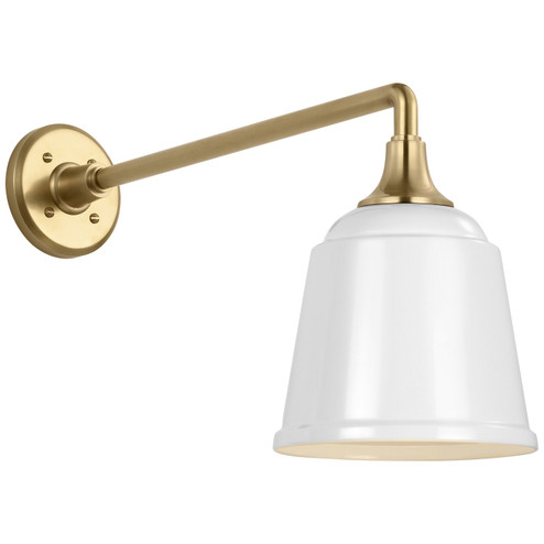 Academy Barn Light LED Barn Light in Hand-Rubbed Antique Brass (268|TOB 2812HAB/S5-WHT)