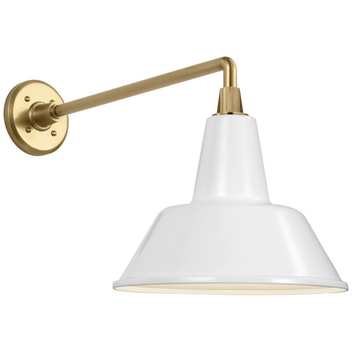 Academy Barn Light LED Barn Light in Hand-Rubbed Antique Brass (268|TOB 2812HAB/S1-WHT)