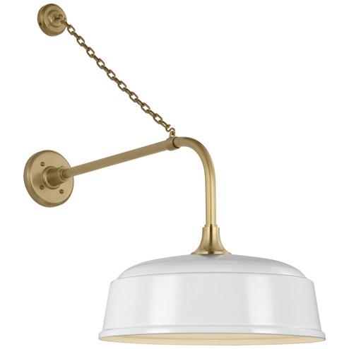 Academy Barn Light LED Barn Light in Hand-Rubbed Antique Brass (268|TOB 2810HAB/S7-WHT)