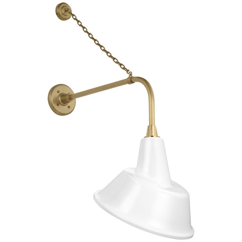 Academy Barn Light LED Barn Light in Hand-Rubbed Antique Brass (268|TOB 2810HAB/S3-WHT)