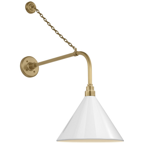 Academy Barn Light LED Barn Light in Hand-Rubbed Antique Brass (268|TOB 2810HAB/S11-WHT)