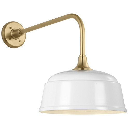 Academy Barn Light LED Barn Light in Hand-Rubbed Antique Brass (268|TOB 2809HAB/S6-WHT)