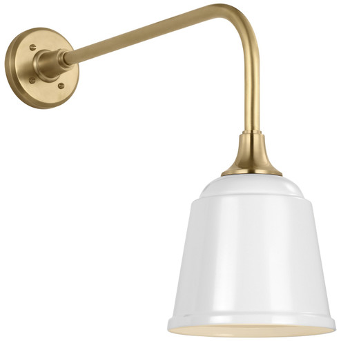 Academy Barn Light LED Barn Light in Hand-Rubbed Antique Brass (268|TOB 2809HAB/S5-WHT)