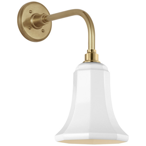 Academy Barn Light LED Barn Light in Hand-Rubbed Antique Brass (268|TOB 2808HAB/S8-WHT)
