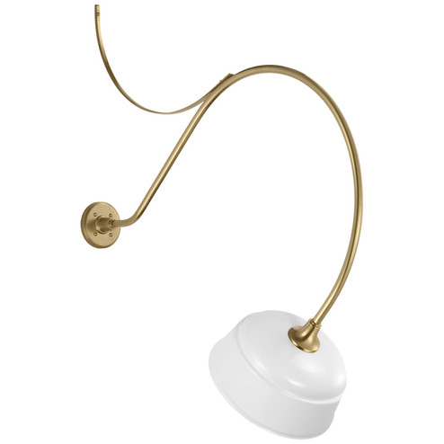 Academy Barn Light LED Barn Light in Hand-Rubbed Antique Brass (268|TOB 2807HAB/S6-WHT)