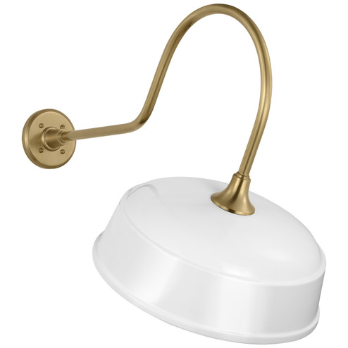 Academy Barn Light LED Barn Light in Hand-Rubbed Antique Brass (268|TOB 2803HAB/S7-WHT)