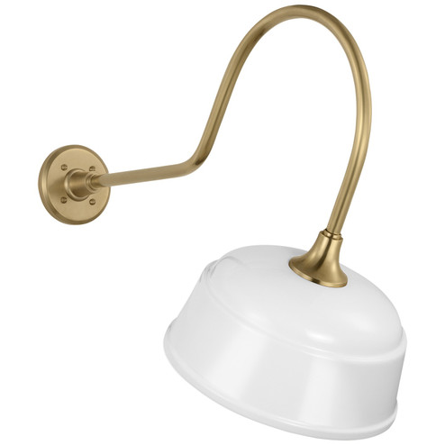 Academy Barn Light LED Barn Light in Hand-Rubbed Antique Brass (268|TOB 2803HAB/S6-WHT)