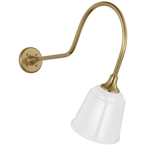 Academy Barn Light LED Barn Light in Hand-Rubbed Antique Brass (268|TOB 2803HAB/S5-WHT)