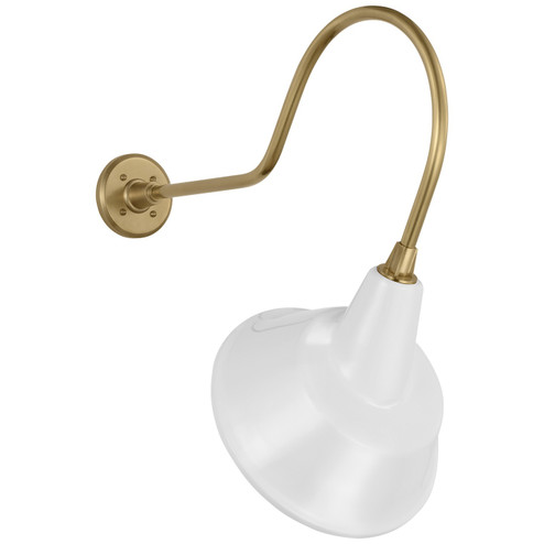 Academy Barn Light LED Barn Light in Hand-Rubbed Antique Brass (268|TOB 2803HAB/S3-WHT)