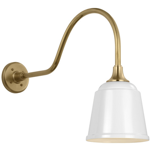 Academy Barn Light LED Barn Light in Hand-Rubbed Antique Brass (268|TOB 2802HAB/S5-WHT)