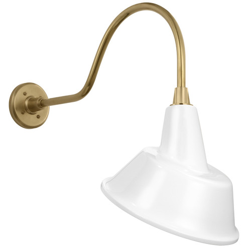 Academy Barn Light LED Barn Light in Hand-Rubbed Antique Brass (268|TOB 2802HAB/S3-WHT)